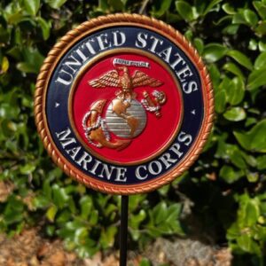 Eagle Globe and Anchor Garden Stake