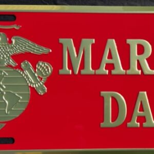 Marine Dad License Plate