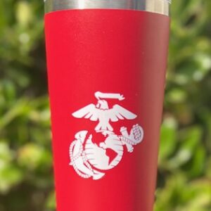 Red Tumbler with white EGA