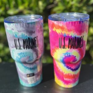 US Marines Tie-Dye Tumbler